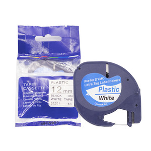 <span class=keywords><strong>Cinta</strong></span> PET de Alta Calidad <span class=keywords><strong>DYMO</strong></span> <span class=keywords><strong>Letratag</strong></span>, 12 mm x 4 m, Negro sobre Blanco, LT 91201, Compatible con Impresoras de Etiquetas <span class=keywords><strong>Dymo</strong></span>, con 1 Año de Garantía - Product Image 4