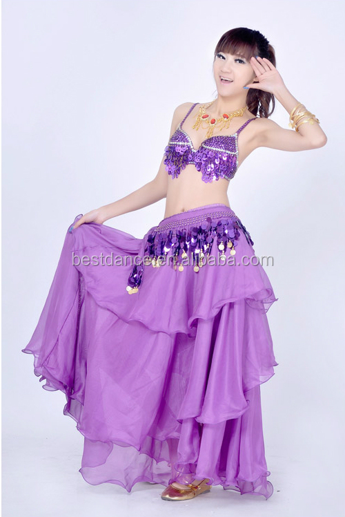 Wuchieal Falda De Danza Del Vientre Para Mujer, Faldas Completas De Gasa Tribal, Falda De Gladiador Animadora (negro