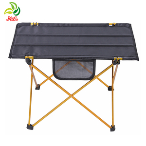 YILU <span class=keywords><strong>Table</strong></span> de <span class=keywords><strong>camping</strong></span> <span class=keywords><strong>pliante</strong></span> légère et portable avec organisateur de rangement en filet et sac de transport pour une utilisation à l'intérieur et à l'extérieur - Product Image 2