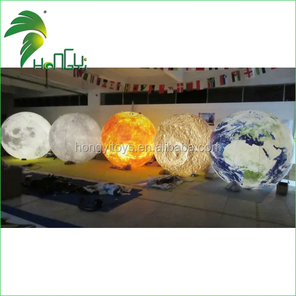 Bầu Trời Helium Bay Trang Trí Inflatable Năng Lượng Mặt Trời Hệ Thống, Inflatable Chín Hành Tinh Để Bán