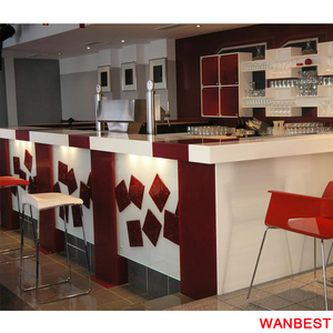 Modern Marble Top Wood <strong>Small</strong> Home Restaurant Nightclub Wine Bar Counter <strong>Drinking</strong> <strong>Table</strong> - Product Image 4