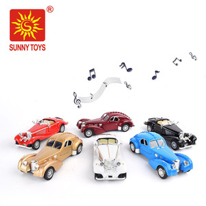 Alibaba al por mayor 1:28 escala die cast Classic metal modelo de coche con música ligera - Product Image 1