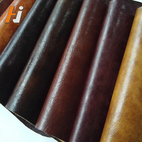 Rouleaux de similicuir PU recyclé gaufré effet vieilli, imperméables, résistants à l'abrasion, avec support non-tissé pour canapés, meubles et chaussures