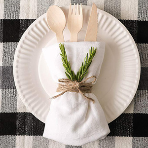 Respetuoso del medio ambiente desechables <span class=keywords><strong>de</strong></span> madera <span class=keywords><strong>de</strong></span> bambú cubiertos <span class=keywords><strong>con</strong></span> <span class=keywords><strong>cuchillos</strong></span> tenedores cucharas utensilio conjuntos - Product Image 6