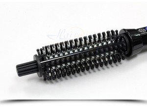 HW-909 2 in 1 ไฟฟ้าพลาสติกรอบผม straightener หวีหมุนผมเกาหลีแปรง as seen on tv - Product Image 6