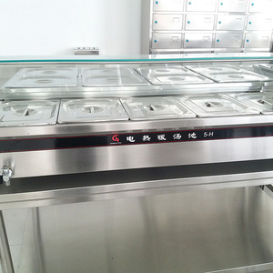Calentador de Alimentos Independiente para <span class=keywords><strong>Restaurante</strong></span> con Protector de Vidrio y Compartimentos - Product Image 6