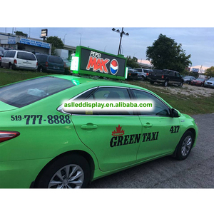 Aslled P5 LED taxi Roof Top quảng cáo dấu hiệu điện tử Scroll board điện thoại di động LED taxi Top hiển thị dấu hiệu - Product Image 1