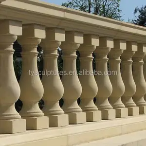 Thuis Villa Decoratieve Europese Stijl Steen Zandsteen Balustrade Voor Outdoor Ornament