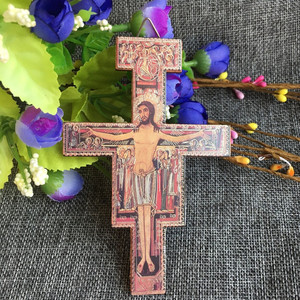 Grosir Ikon Agama <span class=keywords><strong>Crucifix</strong></span>, Liontin Salib Kayu Dinding, Salib Salib Christian Orthodox