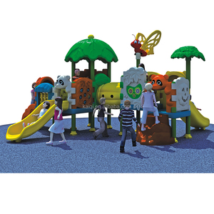 Câu chuyện cổ tích chủ đề động vật trẻ em sân chơi nhựa đầy đủ trượt cần bán - Product Image 3