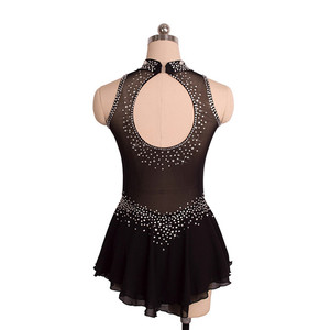 Negro <span class=keywords><strong>patinaje</strong></span> disfraces sexy sin respaldo skate vestido de salida de fábrica dama adulta es <span class=keywords><strong>patinaje</strong></span> <span class=keywords><strong>sobre</strong></span> <span class=keywords><strong>hielo</strong></span> Sexy traje - Product Image 2