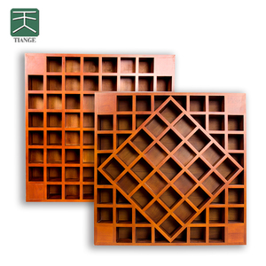 TianGe Bois de caoutchouc <span class=keywords><strong>écologique</strong></span> Pièges à basses décoratifs Matériau insonorisé Diffuseur QRD Panneaux muraux acoustiques - Product Image 2