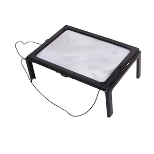 <span class=keywords><strong>Loupe</strong></span> pliable pleine page A4, <span class=keywords><strong>loupe</strong></span> géante 3X mains libres <span class=keywords><strong>avec</strong></span> lumière LED <span class=keywords><strong>pour</strong></span> la lecture - Product Image 1