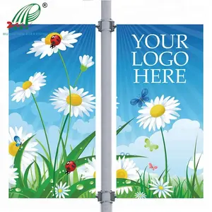 Opknoping Vinyl Straat Pole Banners Voor Canada/Chicago/Singapore