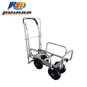 एल्यूमीनियम मिश्र धातु 4 पहिया <span class=keywords><strong>Foldable</strong></span> उपकरण गाड़ी तह हाथ ट्राली - Product Image 4
