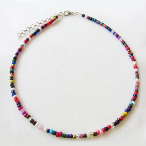 <span class=keywords><strong>Girocollo</strong></span> di <span class=keywords><strong>perline</strong></span> di semi multicolore di gioielli di Design fatti a mano - Product Image 5