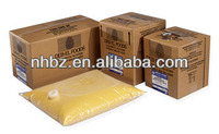 Sac de liquide d'oeuf pasteurisé aseptique de qualité alimentaire 5L,10L,20L dans une boîte, emballage de liquide d'oeuf