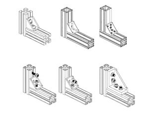 8Mm T Khe Cắm Góc Góc Kết Nối 4 Lỗ Bạc Tzhif 4080 Loạt Nhôm Đùn Hồ Sơ Tam Giác Khung - Product Image 4