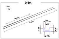 1pc 19mm Mini 300mm-1220mm Mini T-Track en alliage d'aluminium T-Slot Jig Fixture Slot pour routeur Table Saw Woodworking Tool