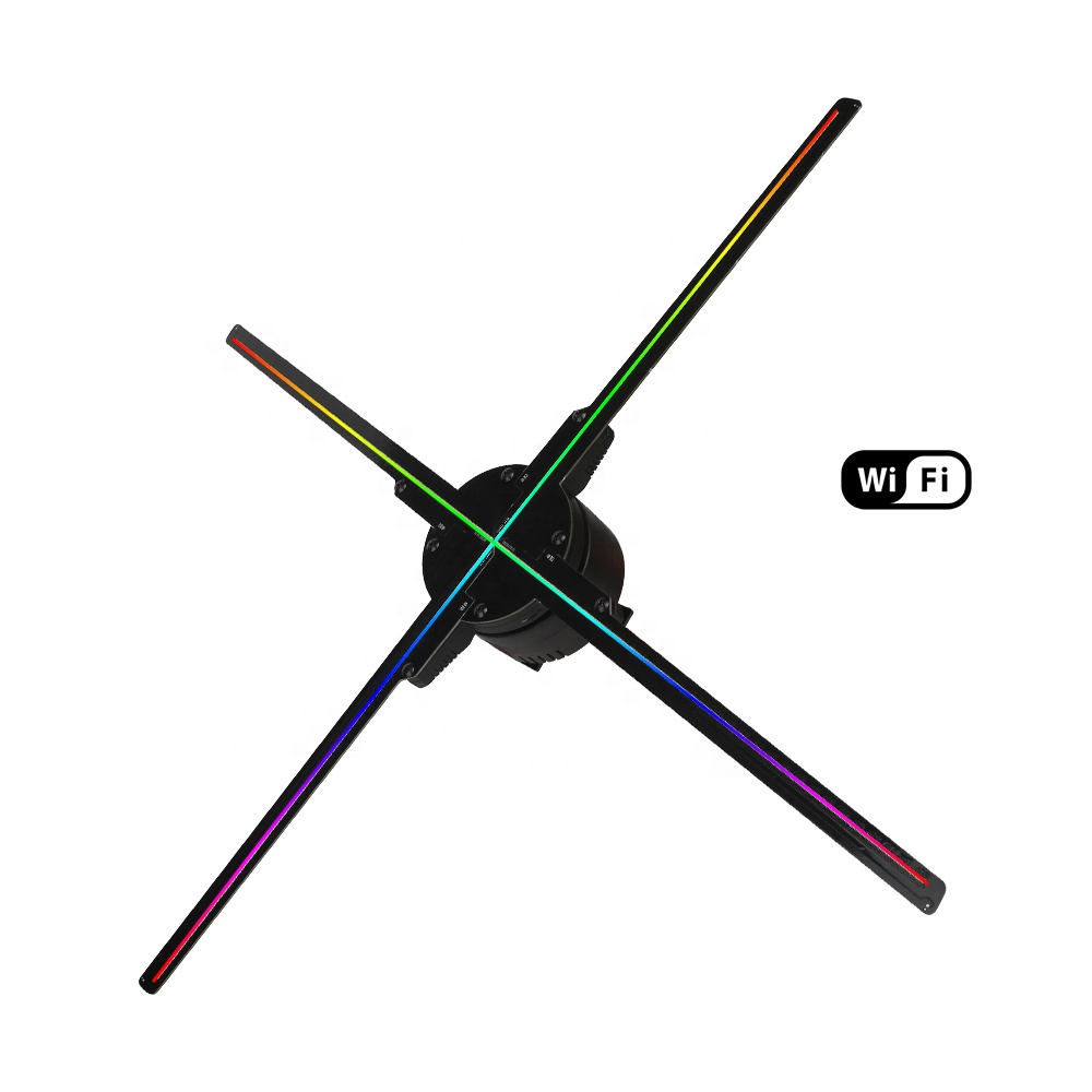 Giwox HOLO 65 Wifi 3D голографический дисплей 3D голографический вентилятор 720P четыре лезвия 3D голографический проектор для использования в помещении и на улице
