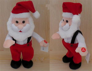 Diseño único decoración casera de Navidad divertida bailando y cantando Santa Claus muñecas - Product Image 2