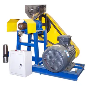 Extrusora de hojaldre de tornillo de maíz pequeño/máquina para fabricar alimentos de harina de trigo inflada/máquina extrusora de polvo de soja de popper de arroz - Product Image 1