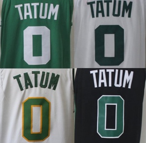 定制 <span class=keywords><strong>Jayson</strong></span> Tatum #0 最好的质量缝合球衣 - Product Image 1