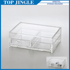 Estuche de almacenamiento transparente de cuatro cajones de pie de belleza única - Product Image 3