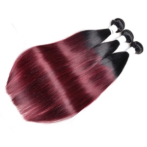 10 A Lớp Brazil Human Hair Weave Màu 99j, Màu 99j Tóc Weave Red Bện Tóc, 99j Remy Tóc Dệt - Product Image 3