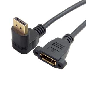 Displayport dp Nam đến Nữ 90 độ lên xuống cáp mở rộng góc cạnh cho Dell lenovos <span class=keywords><strong>HP</strong></span> Dell CRT <span class=keywords><strong>LCD</strong></span> màn hình máy chiếu - Product Image 3