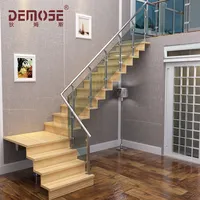 stair treads glass banisters/whole stiarcase inside home picture
