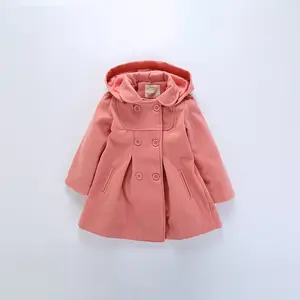 Best Selling Items Chinese Girl Hot Double Breasted Long Winter Woolen Coats