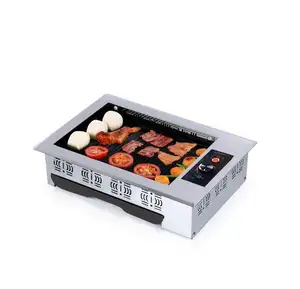 Hot Koop Infrarood Barbecue Elektrische Rookloze Bbq Hoge Kwaliteit Commerciële Koreaanse Bbq