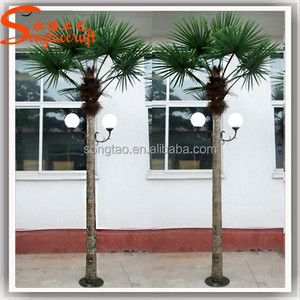 Barato led palmera cocotera luz led exterior solar luces del árbol decorativo árboles - Product Image 1
