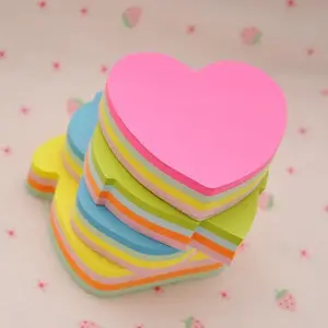 Guangzhou Factory customized school stationery Eco paper printing different shaped die cut sticky notes cute mini memo pad