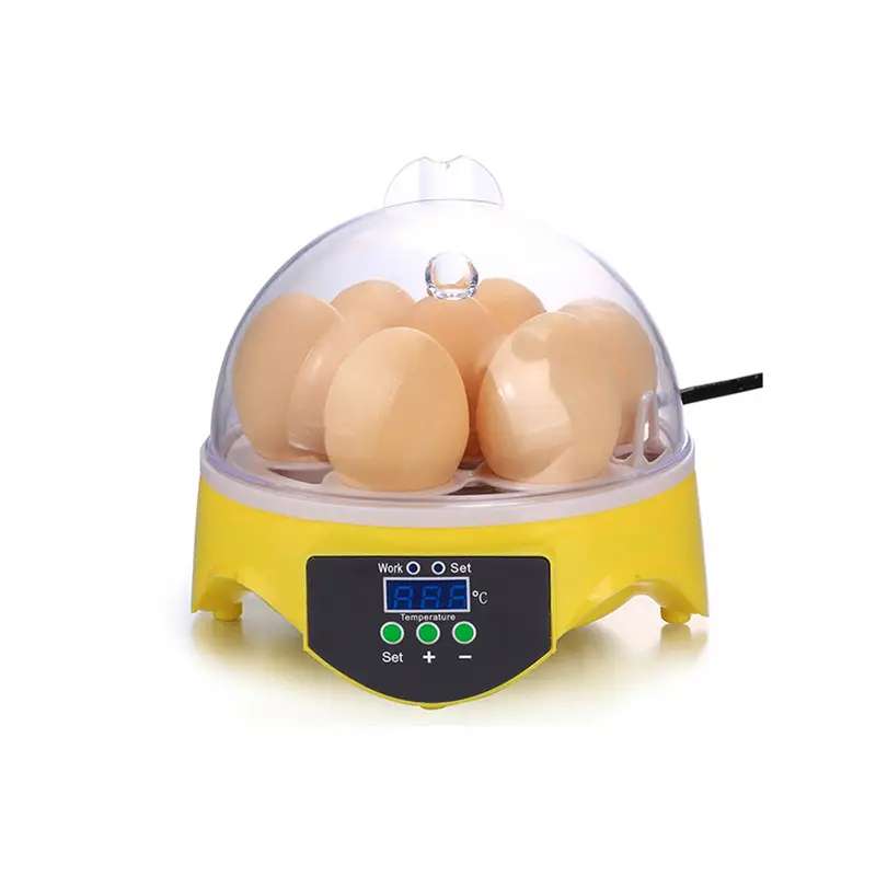 Egg Hatching Machine CE Approved EW9-7 Automatic Mini Incubator/ Couveuse Made in China Manual Egg Turning 7 Eggs 0.7 5-6years