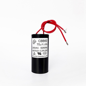 Condensateur 32µF <span class=keywords><strong>CBB60</strong></span> SH moteur 250V 50/60Hz 40/70/21 - Product Image 1