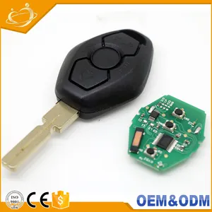 Étui de clé de voiture en cuir de bonne qualité, accessoire à télécommande pour BMW E46 E60 E90