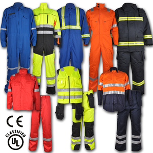 Xinke offshore saldatura di lavoro ignifugo CVC tuta con nastro riflettente per il lavoro di petrolio e gas - Product Image 4