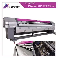 3.2m屋外デジタルフレックスバナー印刷機X-roland dx7プリントヘッドエコ溶剤プリンター