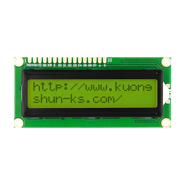 LCD 1602 16X2 LCD Display Mode LCD1602 Yellow Green Backlight Screen Mode