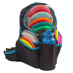 waterproof sport back pack outdoor daypack vertical disc golf bag backpack