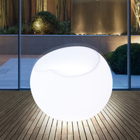 Fauteuil gonflable changeant de couleur, meubles de salon en plastique, canapé lumineux à LED