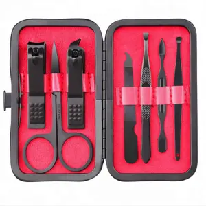 Groothandel Custom Logo 7 Stuks Manicure Set Logo Pedicure Set Cadeau Mini Size Beauty Nail Tools Manicure Pedicure Set