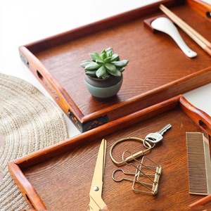 Eco-friendly Custom Logo <strong>Large</strong> Rectangular Breakfast <strong>Serving</strong> <strong>Tray</strong> Japanese Korean Style Food Contact Safe Wood <strong>Trays</strong> for Hotel - Product Image 5