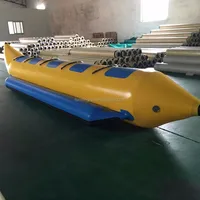 2022 banana boat gonfiabile di buona qualità in vendita/banana gonfiabile dell'acqua 5 passeggeri