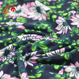 Bolunnuo — tissu uni imprimé de lotus, extensible à 4 sens, en soie, Polyester - Product Image 3