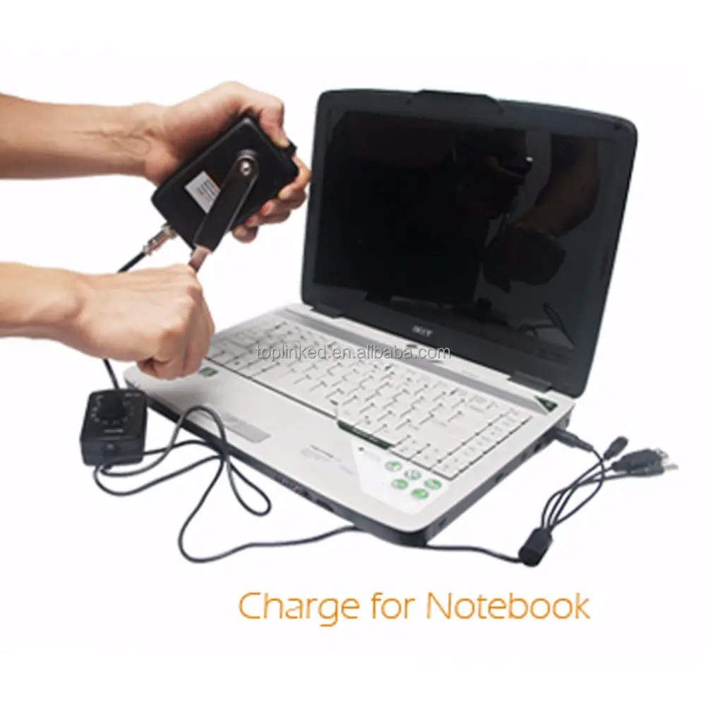 Mini Charger For Mobile Phone Notebook Emergency Backup Hand Generator Universal USB Charging Port Fast Charging