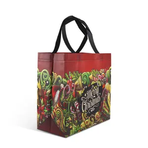 custom printing logo luxury resealable pp non woven fabric tote bag for shopping gift