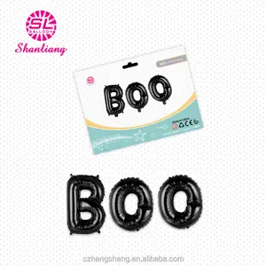 OEM balão kit halloween decoração BOO alfabeto letra folha balões